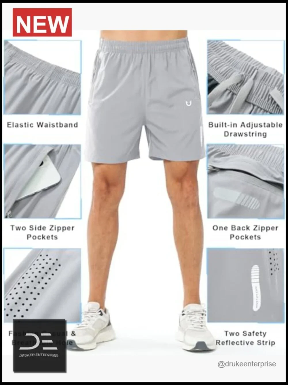 Men's Athletic Running Shorts 7